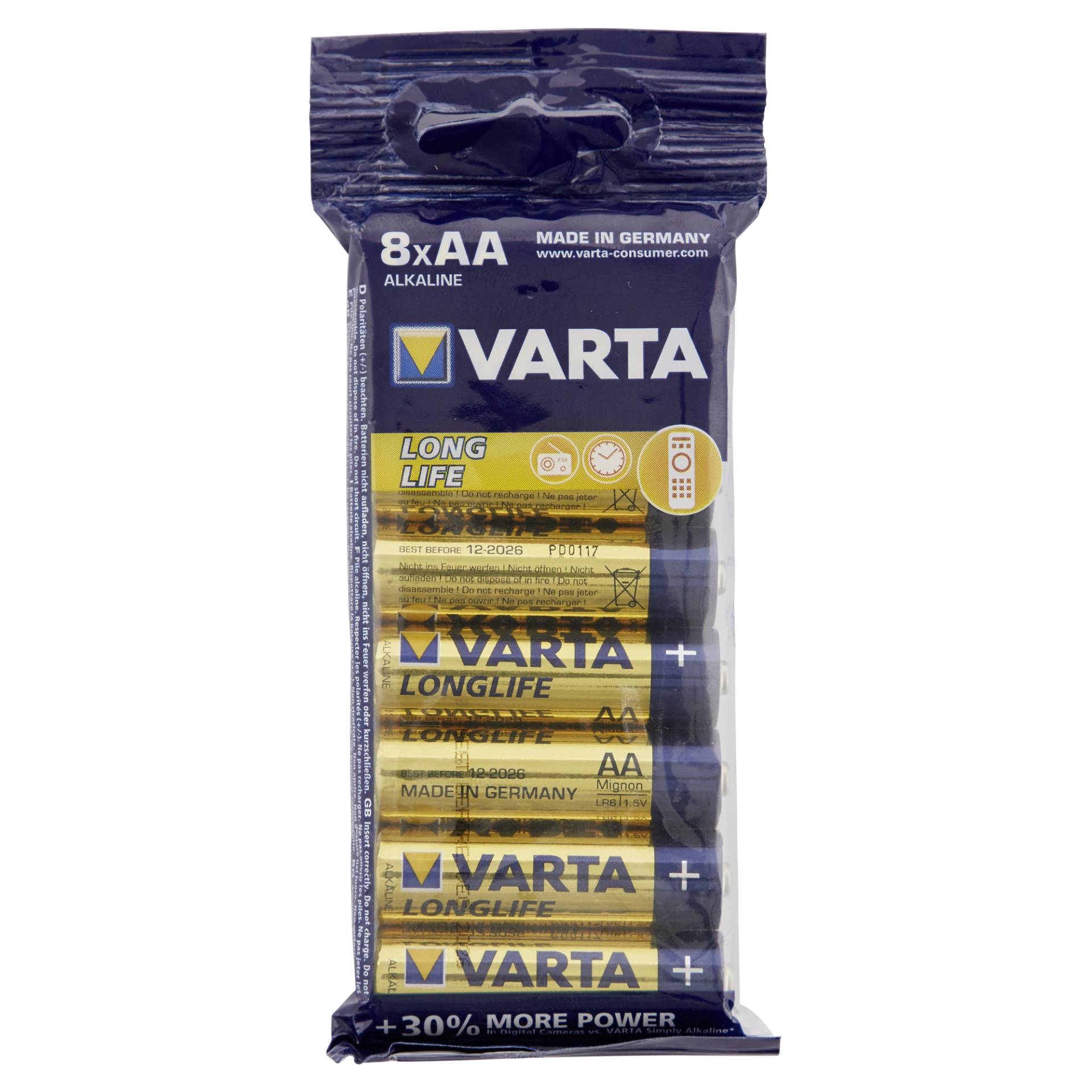 Varta LONGLIFE AA FOLIE 8 Stück VARTA Varta LONGLIFE AA FOLIE 8 Stück VARTA von Varta