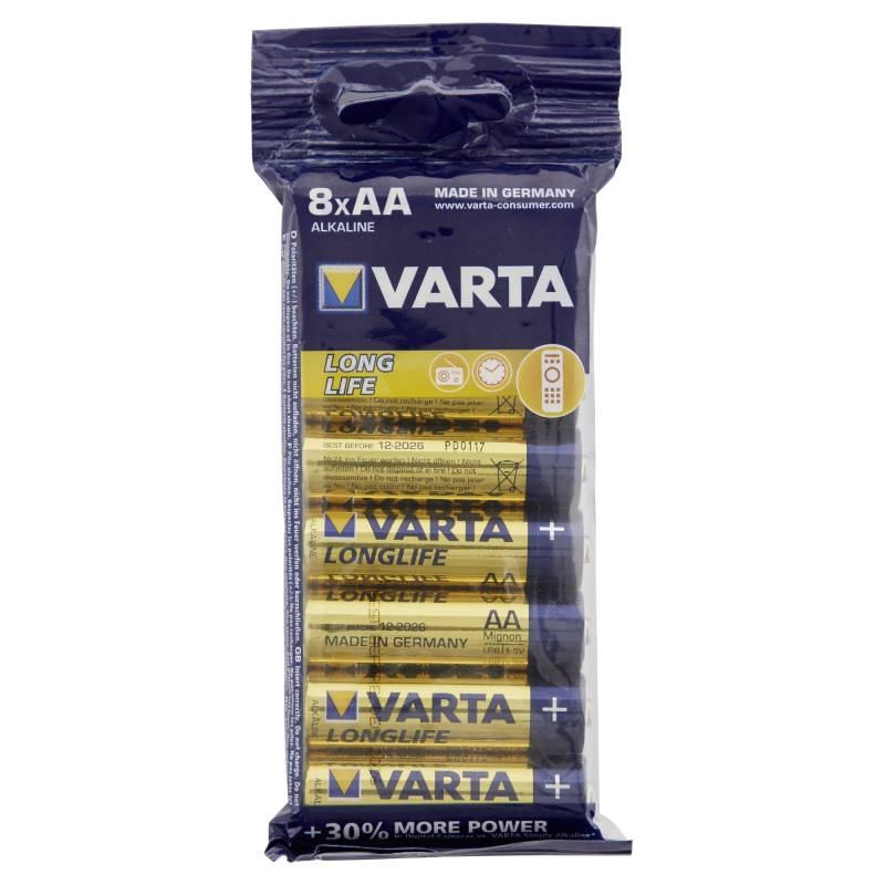 Varta LONGLIFE AA FOLIE 8 Stück VARTA von Varta