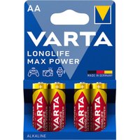 Varta - longlife Max Power aa Bli 4 Mignon (AA)-Batterie Alkali-Mangan 2900 mAh 1.5 v 4 St. von Varta