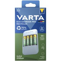 Varta - Ladegerät Eco Charger Pro Recycled 4x aa 56816 2100mAh von Varta