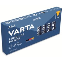 Varta - Batterie Alkaline, Micro, aaa, LR03, 1.5V, Longlife Power, 10 Stück von Varta