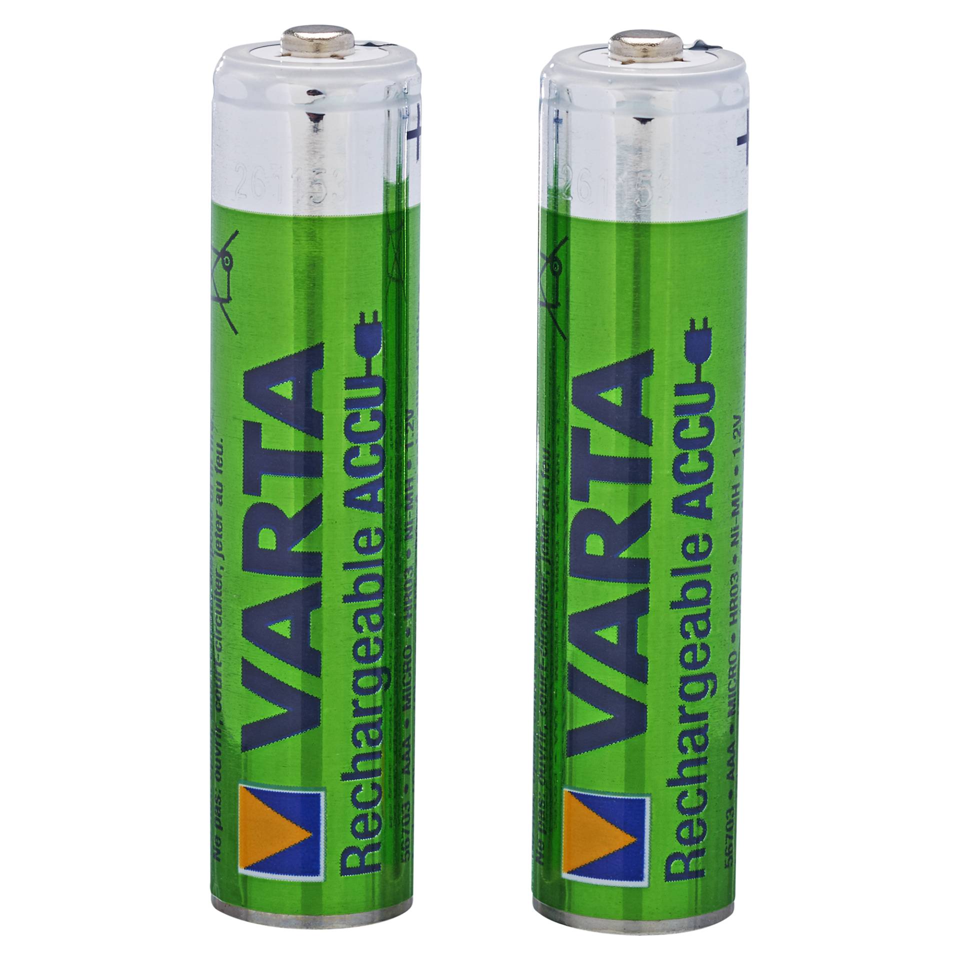 Varta Micro-Akkus 'Phone' HR03 AAA 1,2 V 800 mAh, 2 Stück Varta Micro-Akkus 'Phone' HR03 AAA 1,2 V 800 mAh, 2 Stück von Varta