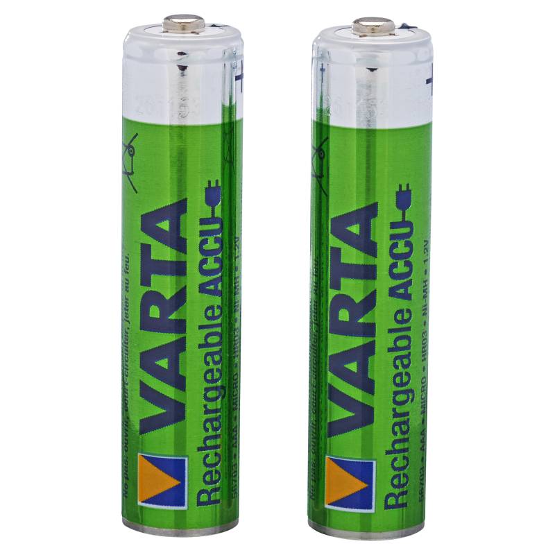 Varta Micro-Akkus 'Phone' HR03 AAA 1,2 V 800 mAh, 2 Stück von Varta