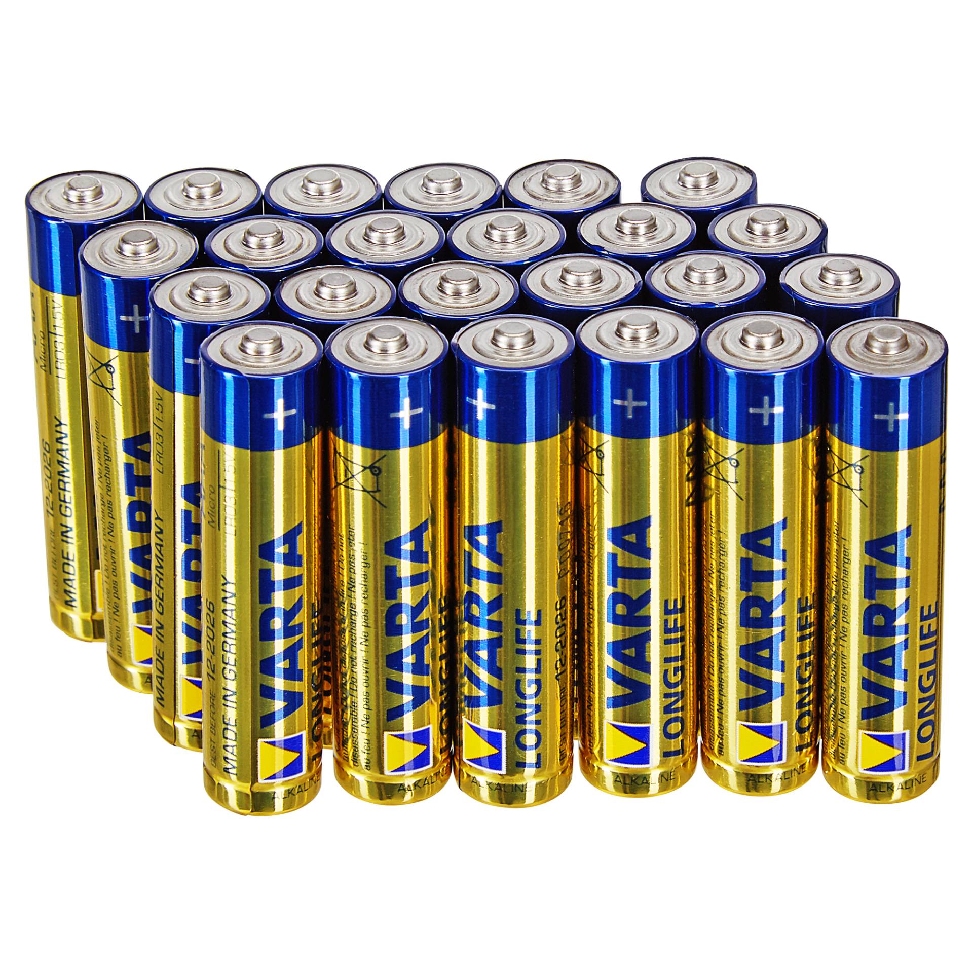 Varta Mikrobatterien (AAA) 1,5 V 24 Stück von Varta