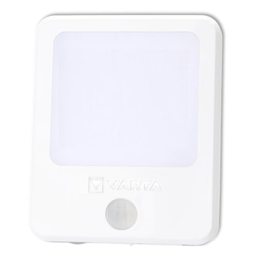 VARTA Nachtlicht Steckdose mit Bewegungssensor LED, Motion Sensor Plug Light, Nachtlampe für Kinder, stufenlose Dimmfunktion, automatische Abschaltung nach 90 Sek von VARTA