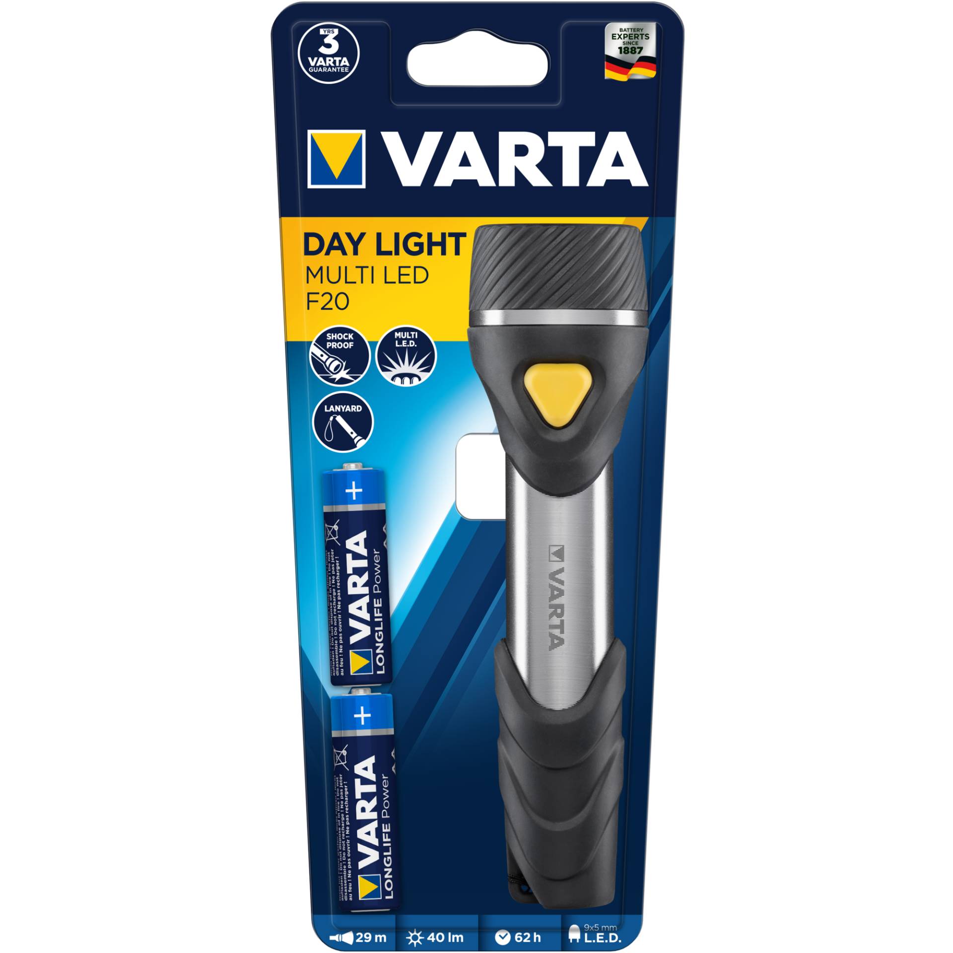 Varta Taschenlampe 'Day Light' Multi-LED 40 lm von Varta