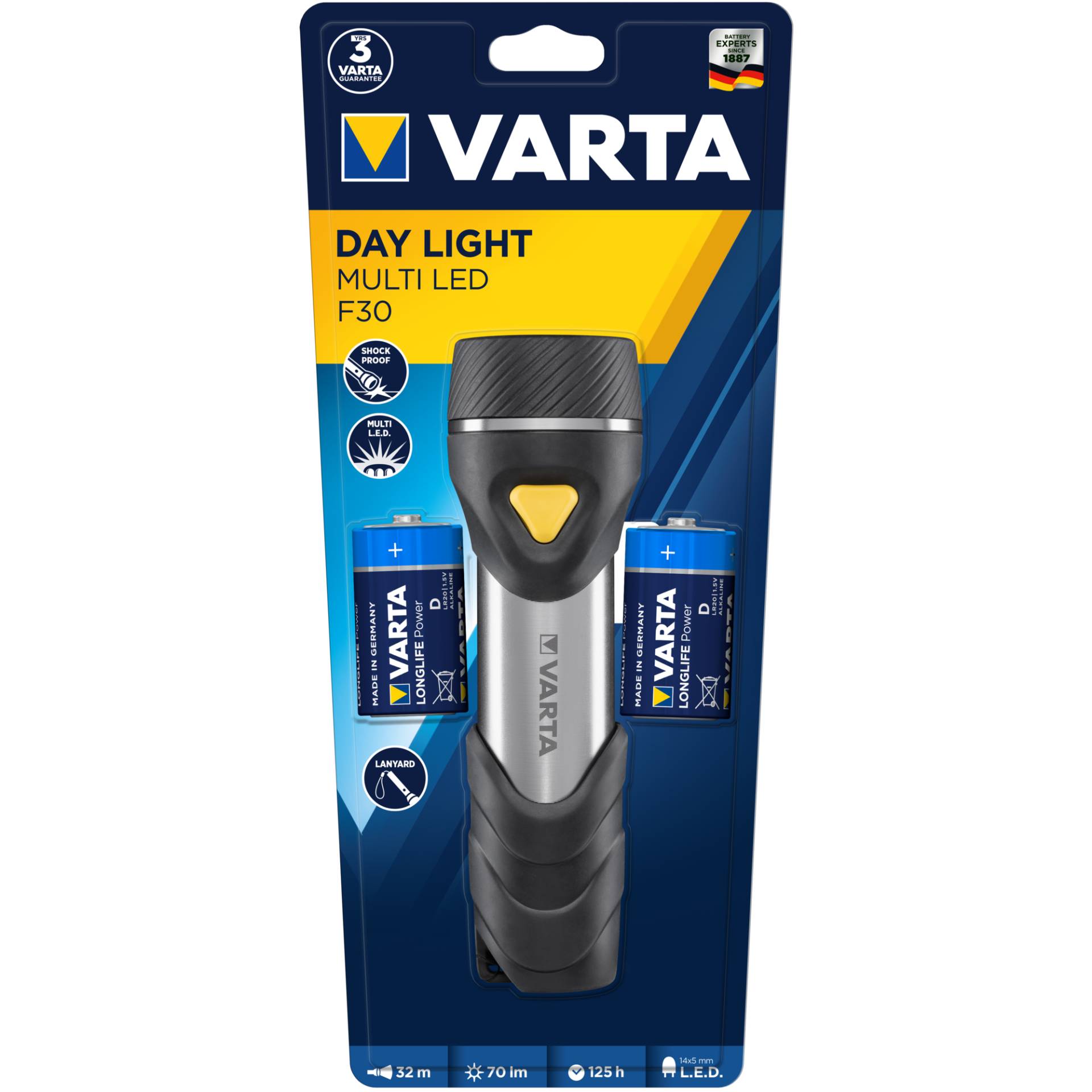 Varta Taschenlampe 'Day Light' Multi-LED 70 lm von Varta