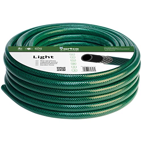 Vartco Light 3-lagiger Wasserschlauch Gartenschlauch Schlauch Gartenbewässerung Flexibel Flexischlauch Polyester-Kreuzgeflecht UV-beständig 25 Bar (1/2" 15m) von Vartco
