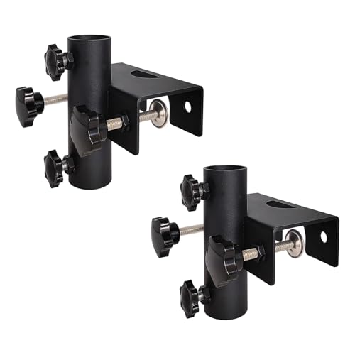 Sonnenschirmhalter Balkongeländer, universelle Sonnenschirm Halterung Balkon, verdickter Metall Schirmhalterung Balkongeländer, Sonnenschirmhalter, Schirmständer Balkon, Klemmbereich (2cm-6cm) (*2) von Vartegas