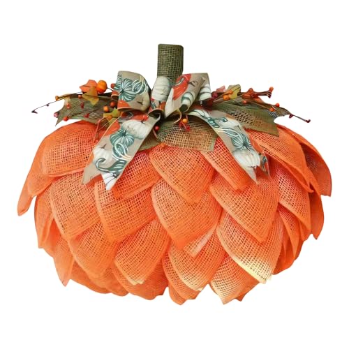 Türkranz Herbst Deko, 35cm Kürbis Herbstdeko Herbstkranz Haustür, leicht Herbstdeko Türkranz Herbst Außen aus Sackmaterial, weiche Kürbis Kranz Herbst Dekoration, für Fenster Hochzeit Party Türkranz Herbst Deko, 35cm Kürbis Herbstdeko Herbstkranz Haustür, leicht Herbstdeko Türkranz Herbst Außen aus Sackmaterial, weiche Kürbis Kranz Herbst Dekoration, für Fenster Hochzeit Party von Vartegas