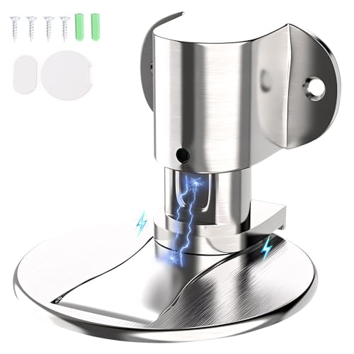 Türstopper Magnetisch, 2025 Neu Door Stopper Verstellbar, Ohne Bohren, tritt- und stoßfester Türstopper Boden Kleben aus Edelstahl, Windproof & Silent, mit Schrauben, für Zuhause Büro (A) von Vartegas