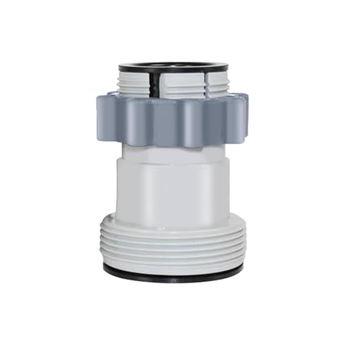 Vartegas Schlauchadapter 1.5" zu 1.25" Gewindeanschluss Pool Ersatzteile Universaladapter für Filteranlagen und Schwimmbadventile Kompatibel mit Sandfilteranlagen (Edelstahl Ausführung) von Vartegas