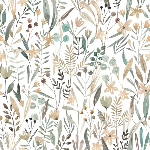 VaryFloral Fototapete Blumen Grün Salbei 30.5cmx300cm Möbelfolie Selbstklebend Tapete Weiß Muster Botanisch Mustertapete Selbstklebende Folie Aquarell Tapeten Wohnzimmer Kabinett Schublade VaryFloral Fototapete Blumen Grün Salbei 30.5cmx300cm Möbelfolie Selbstklebend Tapete Weiß Muster Botanisch Mustertapete Selbstklebende Folie Aquarell Tapeten Wohnzimmer Kabinett Schublade von VaryFloral