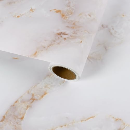 VaryFloral Klebefolie Möbel Marmoroptik 30cmx1000cm Marmor Fototapete Selbstklebend Mattes Klebefolie Weiß Gold Wandtapete Wasserdicht Verdickte Textur Folie Arbeitsplatte Küche Kabinett Möbel VaryFloral Klebefolie Möbel Marmoroptik 30cmx1000cm Marmor Fototapete Selbstklebend Mattes Klebefolie Weiß Gold Wandtapete Wasserdicht Verdickte Textur Folie Arbeitsplatte Küche Kabinett Möbel von VaryFloral