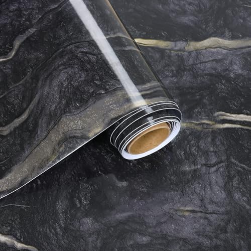 VaryFloral Marmor Folie Glänzend 30cmx300cm Fototapete Selbstklebend Marmor Tapete Schwarz Gold Klebefolie Marmoropti Schwarzer Granit Arbeitsplatte Folie Küche Schrankfolien Selbstklebend Tisch VaryFloral Marmor Folie Glänzend 30cmx300cm Fototapete Selbstklebend Marmor Tapete Schwarz Gold Klebefolie Marmoropti Schwarzer Granit Arbeitsplatte Folie Küche Schrankfolien Selbstklebend Tisch von VaryFloral