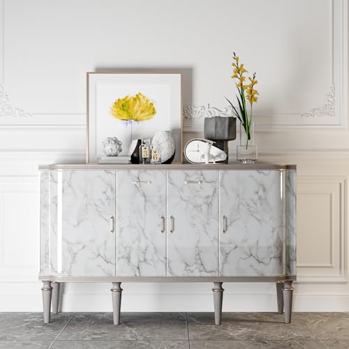 VaryFloral Marmor Folie Glänzend Tapete Selbstklebend 30cmx300cm Klebefolie Marmoroptik Weiß Grau Dekofolie Möbelfolie Marmor Arbeitsplatte Folie Küche Schrankfolien Selbstklebend Tisch Kabinett VaryFloral Marmor Folie Glänzend Tapete Selbstklebend 30cmx300cm Klebefolie Marmoroptik Weiß Grau Dekofolie Möbelfolie Marmor Arbeitsplatte Folie Küche Schrankfolien Selbstklebend Tisch Kabinett von VaryFloral
