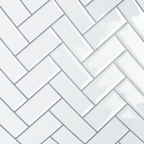 VaryPaper 3D Fliesenaufkleber Fischgrät Weiß Klebefliesen Küche 30.5cmx30.5cm 10 Stück Klebefolie Fliesenoptik Badezimmer Wasserfest Wandfliesen Selbstklebend Küche Rückenwand Waschküche Toilette VaryPaper 3D Fliesenaufkleber Fischgrät Weiß Klebefliesen Küche 30.5cmx30.5cm 10 Stück Klebefolie Fliesenoptik Badezimmer Wasserfest Wandfliesen Selbstklebend Küche Rückenwand Waschküche Toilette von VaryPaper