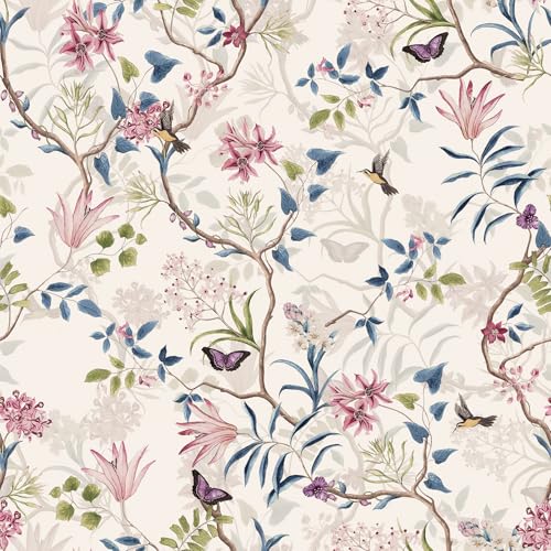 VaryPaper Blumentapete Rosa Fototapete Kolibri Schmetterling Vintage 44.5cmx200cm Klebefolie Blumen Selbstklebend Möbelfolie Muster Wandtapete Wohnzimmer Schlafzimmer Klebefolie Schrank Bücherregal VaryPaper Blumentapete Rosa Fototapete Kolibri Schmetterling Vintage 44.5cmx200cm Klebefolie Blumen Selbstklebend Möbelfolie Muster Wandtapete Wohnzimmer Schlafzimmer Klebefolie Schrank Bücherregal von VaryPaper
