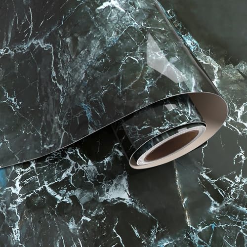 VaryPaper Marmor Folie Selbstklebend Dunkelgrau Klebefolie Marmoroptik Glänzend 40cmx200cm Selbstklebend Möbelfolie Marmor Klebefolie Schrank Arbeitsplatte Folie Abwaschbare Tapete Küche Badezimmer VaryPaper Marmor Folie Selbstklebend Dunkelgrau Klebefolie Marmoroptik Glänzend 40cmx200cm Selbstklebend Möbelfolie Marmor Klebefolie Schrank Arbeitsplatte Folie Abwaschbare Tapete Küche Badezimmer von VaryPaper