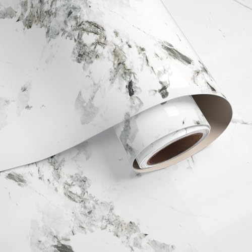 VaryPaper Marmor Folie Weiß Grau Klebefolie Marmoroptik 40cmx200cm Selbstklebend Möbelfolie Marmor Klebefolie Küche Badezimmer Wasserfest Arbeitsplatte Folie Küchenfolie Selbstklebend Schränke Tisch VaryPaper Marmor Folie Weiß Grau Klebefolie Marmoroptik 40cmx200cm Selbstklebend Möbelfolie Marmor Klebefolie Küche Badezimmer Wasserfest Arbeitsplatte Folie Küchenfolie Selbstklebend Schränke Tisch von VaryPaper
