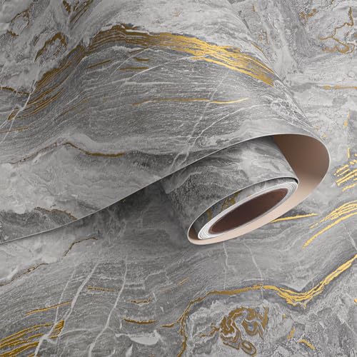 VaryPaper Marmor Tapete Selbstklebend Grau Gold Matt Marmor Folie Selbstklebend 40cmx800cm Klebefolie Marmoroptik Arbeitsplatte Folie Abwaschbare Tapete Küche Badezimmer Klebefolie Schrank Tischfolie VaryPaper Marmor Tapete Selbstklebend Grau Gold Matt Marmor Folie Selbstklebend 40cmx800cm Klebefolie Marmoroptik Arbeitsplatte Folie Abwaschbare Tapete Küche Badezimmer Klebefolie Schrank Tischfolie von VaryPaper