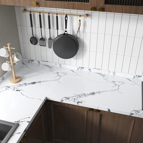 VaryPaper Marmor Tapete Selbstklebend Weiß Grau 40cmx200cm Klebefolie Marmoroptik Möbelfolie Weiß Marmor Folie Selbstklebend Küchentapete Abwaschbar Folie Arbeitsplatte Küche Schrankfolie Tisch VaryPaper Marmor Tapete Selbstklebend Weiß Grau 40cmx200cm Klebefolie Marmoroptik Möbelfolie Weiß Marmor Folie Selbstklebend Küchentapete Abwaschbar Folie Arbeitsplatte Küche Schrankfolie Tisch von VaryPaper