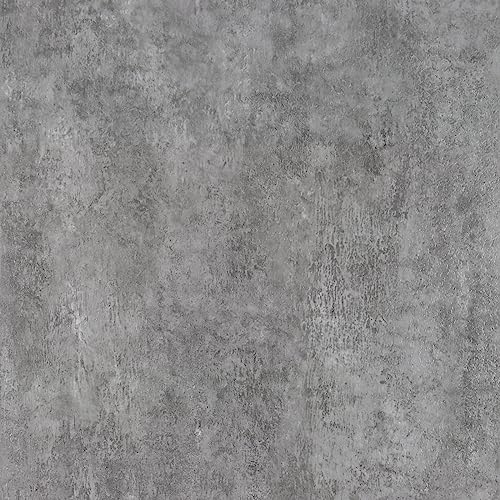 VaryPaper PVC Bodenbelag Selbstklebend Betonoptik 30cmx30cm 10 Stück Klebefliesen Selbstklebend Grau Fliesenfolie Küche Klick Vinylboden Fliesenoptik Küchenfliesen Selbstklebend Bad Wohnzimmer Treppe von VaryPaper