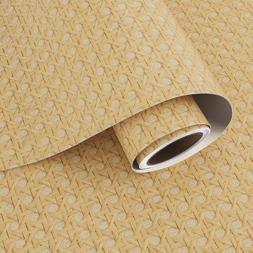 VaryPaper Selbstklebende Tapete Hellbraun Rattan-Imitation 40cmx200cm Klebefolie Möbel Vintage Wandtapete Wohnzimmer Badezimmer Flur Schrank Folie Selbstklebend Klebefolie Tisch Regal Folie für Möbel VaryPaper Selbstklebende Tapete Hellbraun Rattan-Imitation 40cmx200cm Klebefolie Möbel Vintage Wandtapete Wohnzimmer Badezimmer Flur Schrank Folie Selbstklebend Klebefolie Tisch Regal Folie für Möbel von VaryPaper