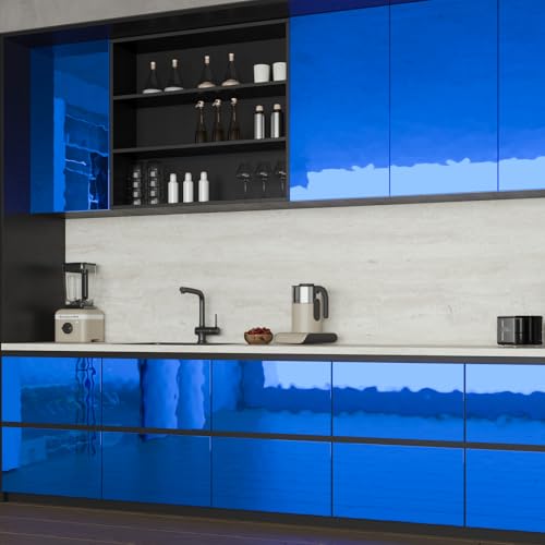 VaryPaper Spiegelfolie Selbstklebend Tapete Blau Klebespiegel Folie 40cmx200cm Metallfolie Selbstklebend Klebefolie Möbel Spiegeleffekt Folie Arbeitsplatte Küche Klebespiegel für Schrank Kommode VaryPaper Spiegelfolie Selbstklebend Tapete Blau Klebespiegel Folie 40cmx200cm Metallfolie Selbstklebend Klebefolie Möbel Spiegeleffekt Folie Arbeitsplatte Küche Klebespiegel für Schrank Kommode von VaryPaper