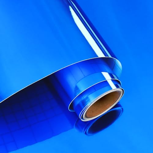 VaryPaper Spiegelfolie Selbstklebend Tapete Blau Klebespiegel Folie 40cmx200cm Metallfolie Selbstklebend Klebefolie Möbel Spiegeleffekt Folie Arbeitsplatte Küche Klebespiegel für Schrank Kommode VaryPaper Spiegelfolie Selbstklebend Tapete Blau Klebespiegel Folie 40cmx200cm Metallfolie Selbstklebend Klebefolie Möbel Spiegeleffekt Folie Arbeitsplatte Küche Klebespiegel für Schrank Kommode von VaryPaper