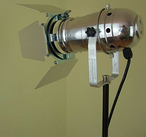 Varytec PAR 30 Spot-Light Scheinwerfer SILBER polish PAR-30 mit Torblende, E-27 Fassung & Kabel mit Schuko-Stecker von Varytec