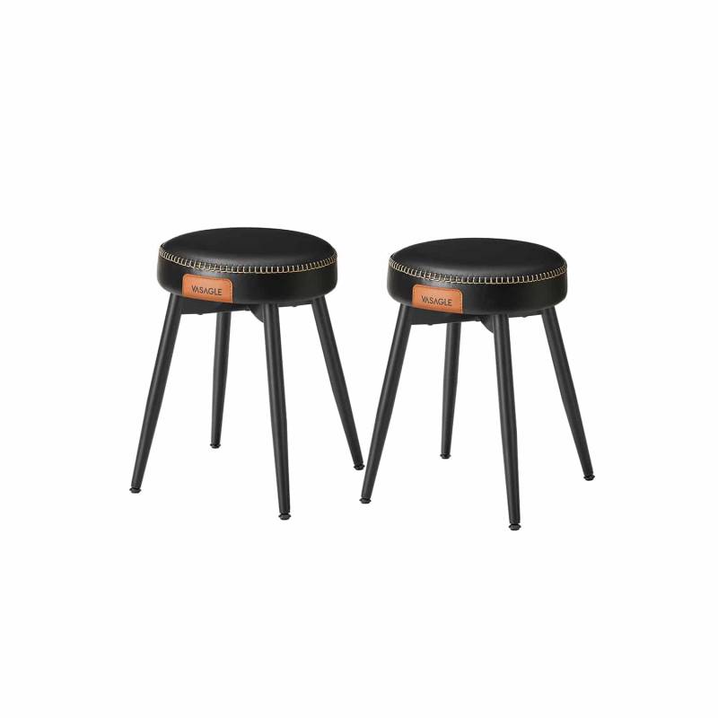 2er Set EKHO Kollektion - Esszimmerstühle tintenschwarz von Vasagle
