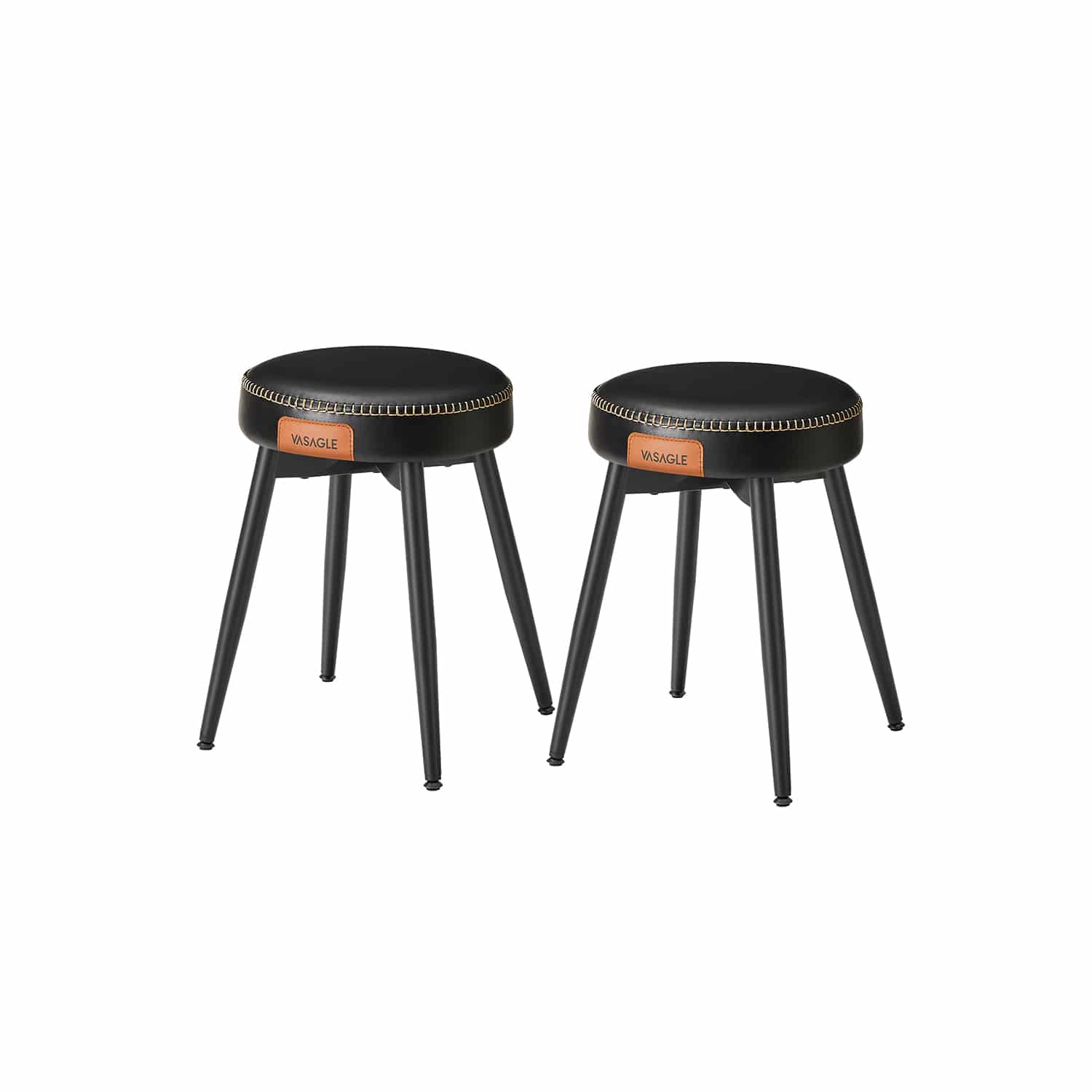 2er Set EKHO Kollektion - Esszimmerstühle tintenschwarz von Vasagle