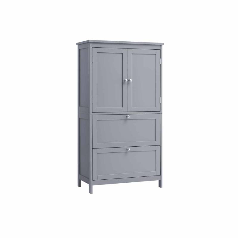 Badezimmerschrank mit 2 Türen und 2 Schubladen von Vasagle