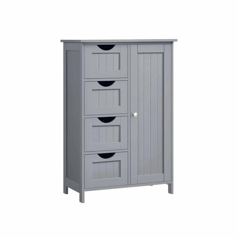 Badezimmerschrank mit 4 Schubladen von Vasagle