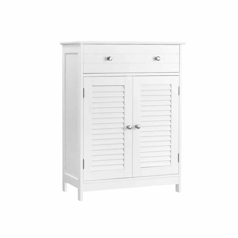 Badezimmerschrank mit Lamellentüren von Vasagle
