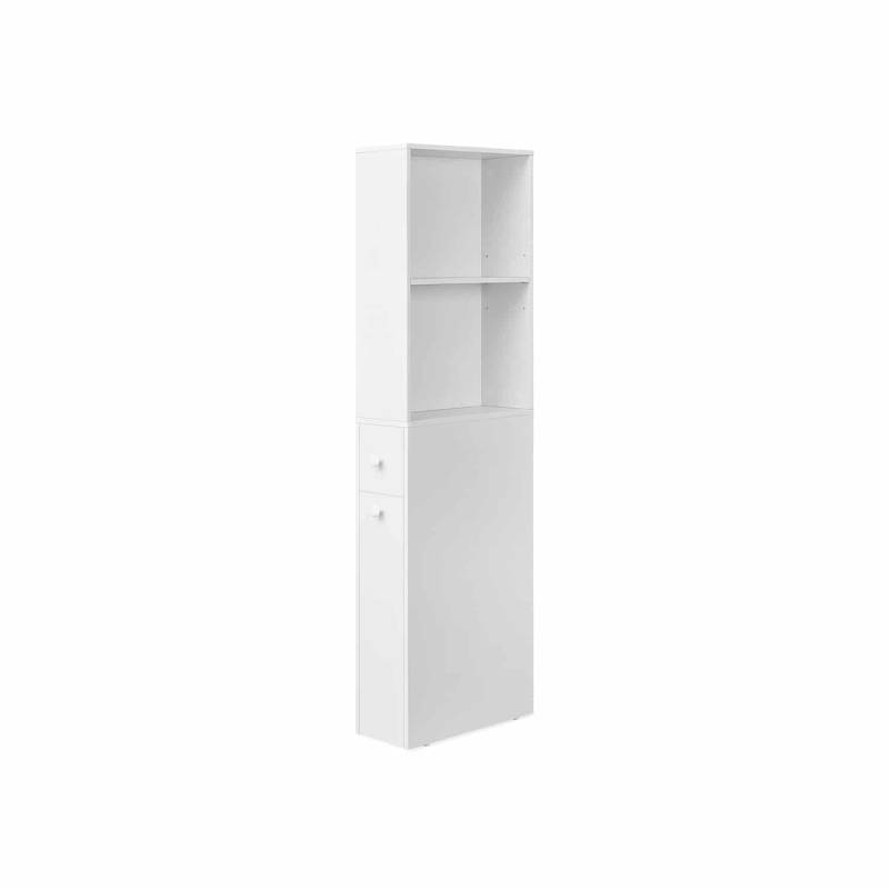Badezimmschrank hoch schmal klassikweiß von Vasagle