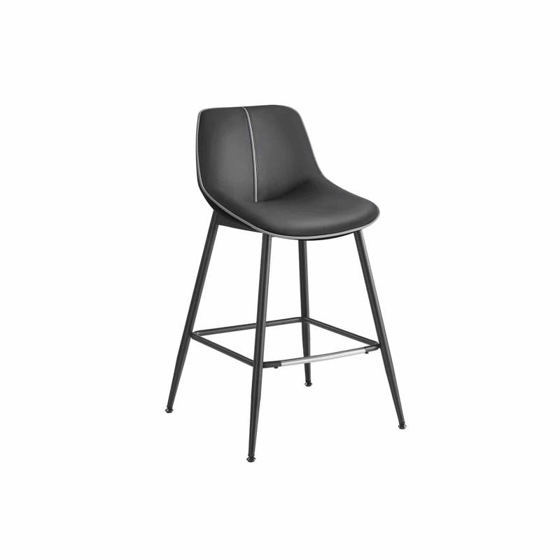 Barhocker 2er Set 62 cm hoch tintenschwarz von Vasagle