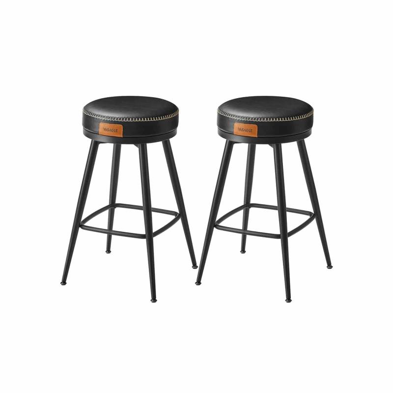 Barhocker 2er Set 65 cm hoch karamellbraun von Vasagle