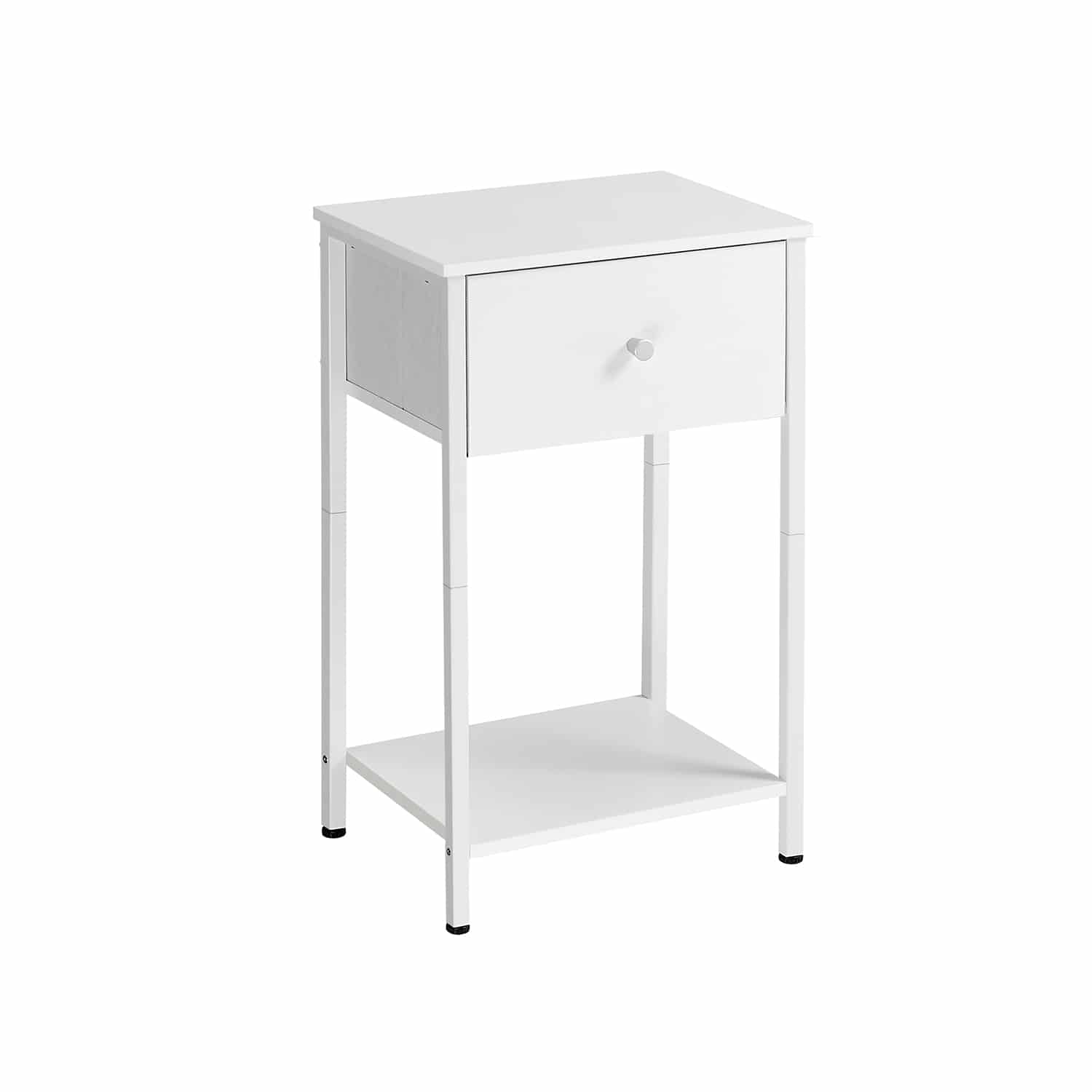Beistelltisch mit Stoff-Schublade weiß Beistelltisch mit Stoff-Schublade weiß von Vasagle
