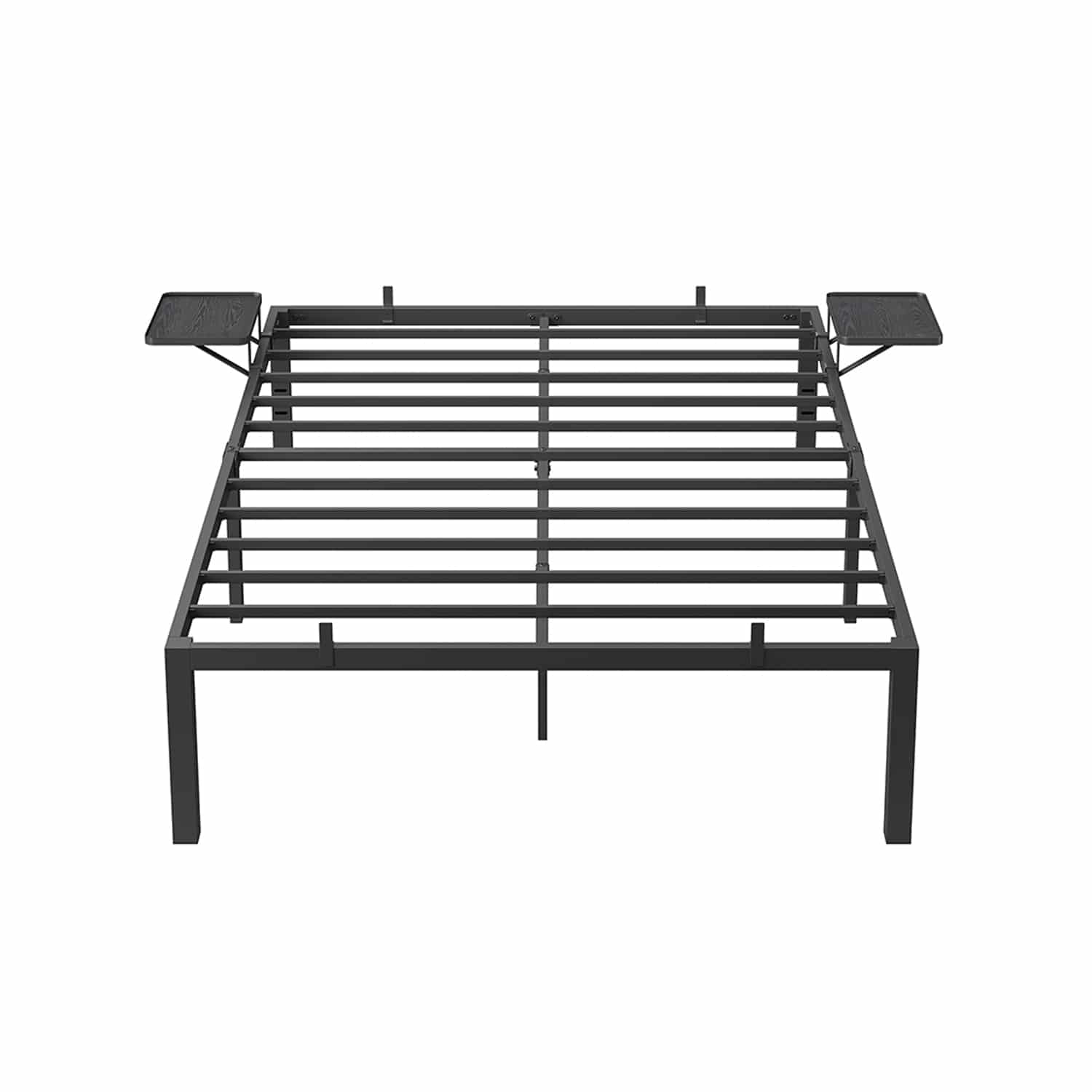 Bett 140 x 200 cm mit Aufbewahrungsregalen aus Metall Bett 140 x 200 cm mit Aufbewahrungsregalen aus Metall von Vasagle