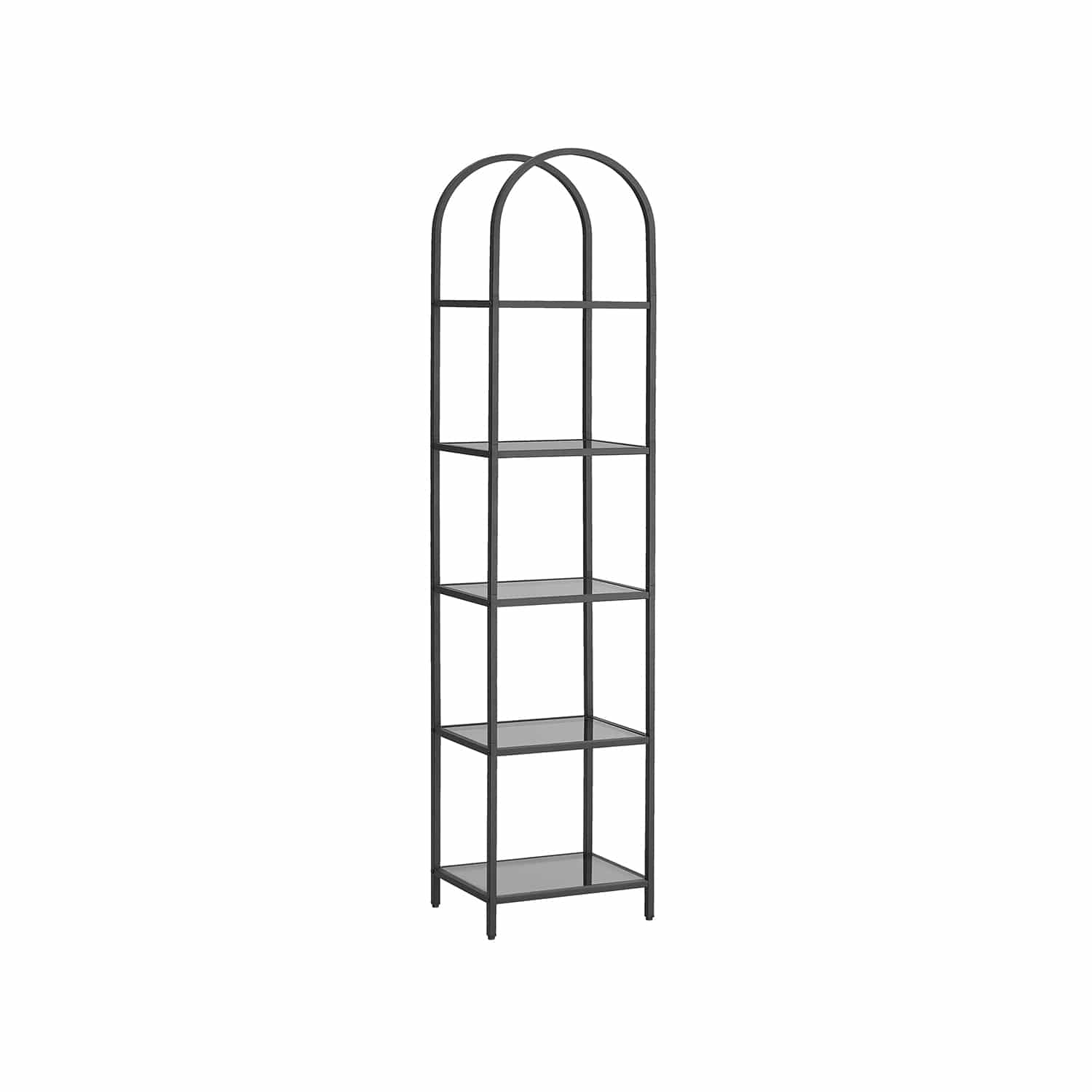 Bücherregal 5 Ebenen Metallstruktur tintenschwarz-schiefergrau Bücherregal 5 Ebenen Metallstruktur tintenschwarz-schiefergrau von Vasagle