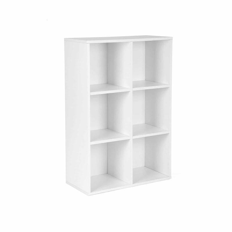 Bücherregal 6 Fächer Weiß von Vasagle