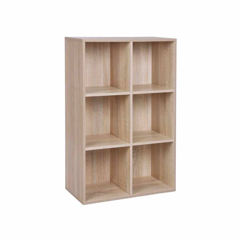 Bücherregal mit 6 Fächern Holzoptik von Vasagle
