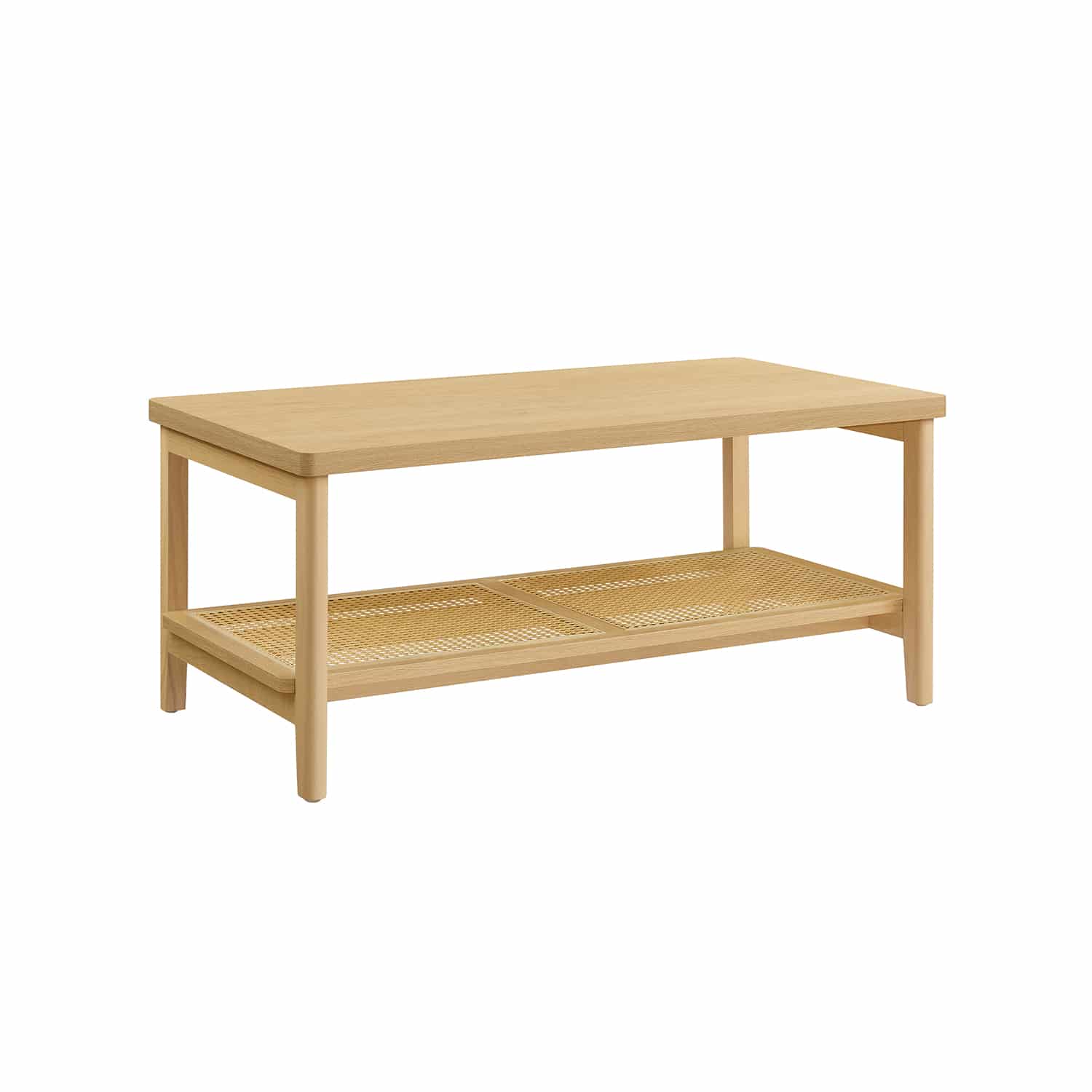 Couchtisch 2 Ebenen mit Stauraum Boho-Stil von Vasagle