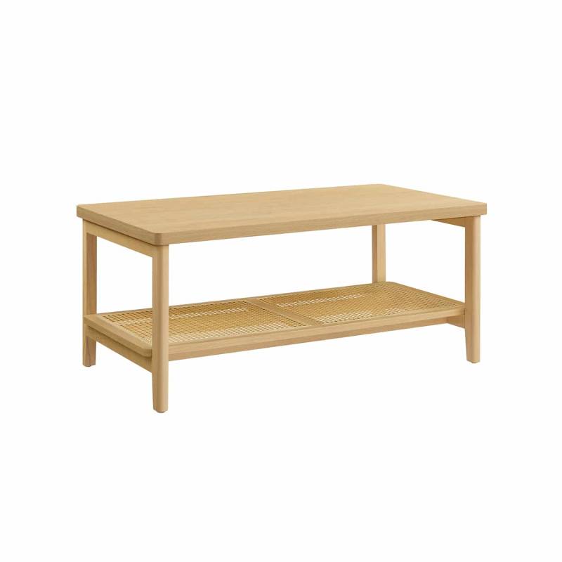 Couchtisch 2 Ebenen mit Stauraum Boho-Stil von Vasagle