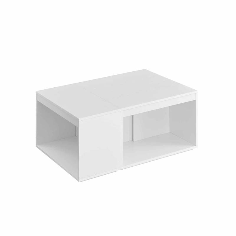 Couchtisch 3er Set mit Stauraum schneeweiß von Vasagle