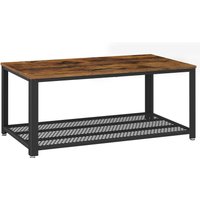 Couchtisch mit Stauraum, stabil mit Metallbeine von Vasagle