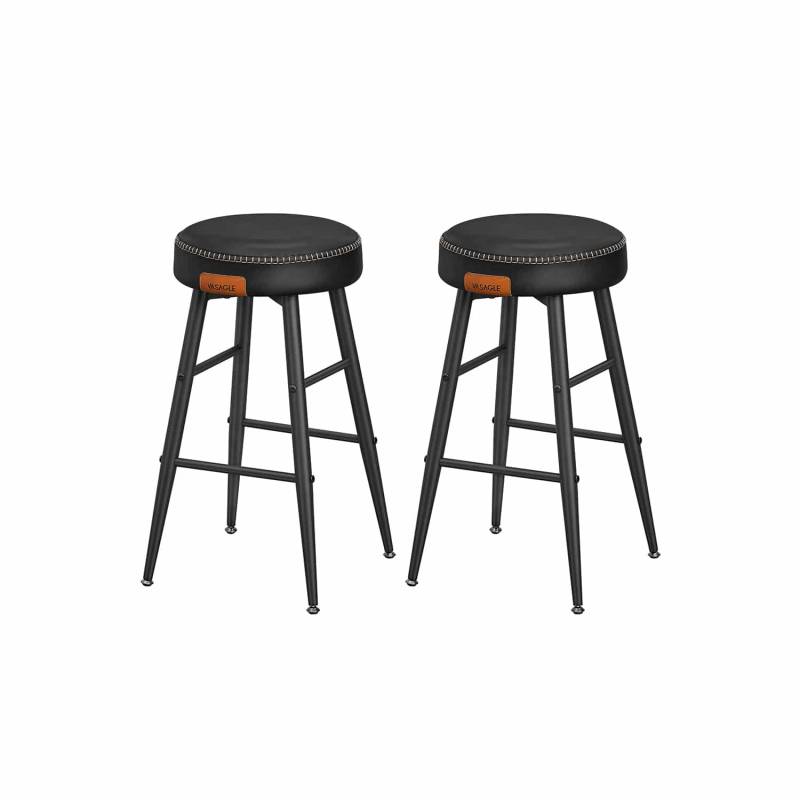 EKHO Kollektion - Barhocker 2er Set einfacher Aufbau 63 cm hoch von Vasagle