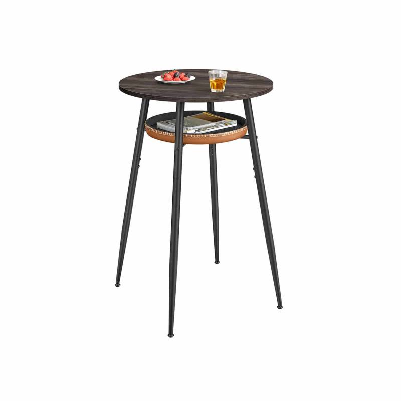 EKHO Kollektion Bartisch mit Stauraum aschbraun-karamellbraun von Vasagle